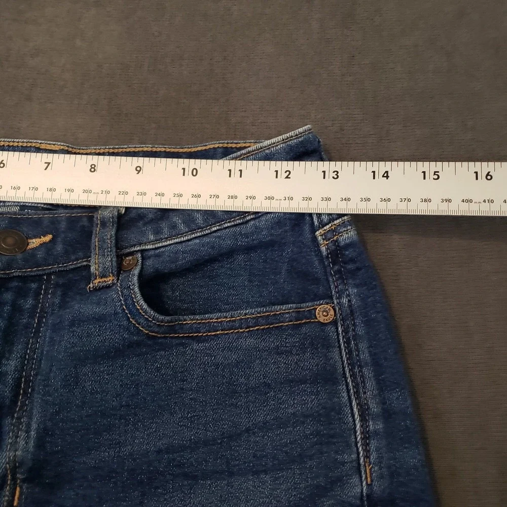 American Eagle Jeans Womens Size 2 Mom Jeans Mid‎ Rise Straight